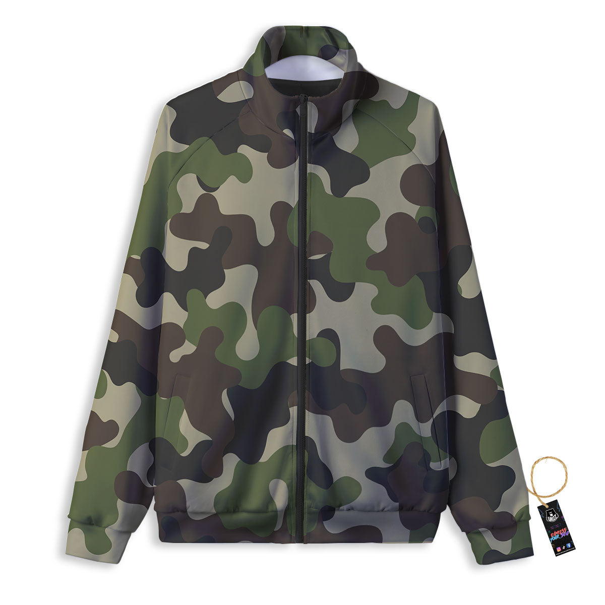 Camouflage Jungle Hunting Print Track Jacket-grizzshop
