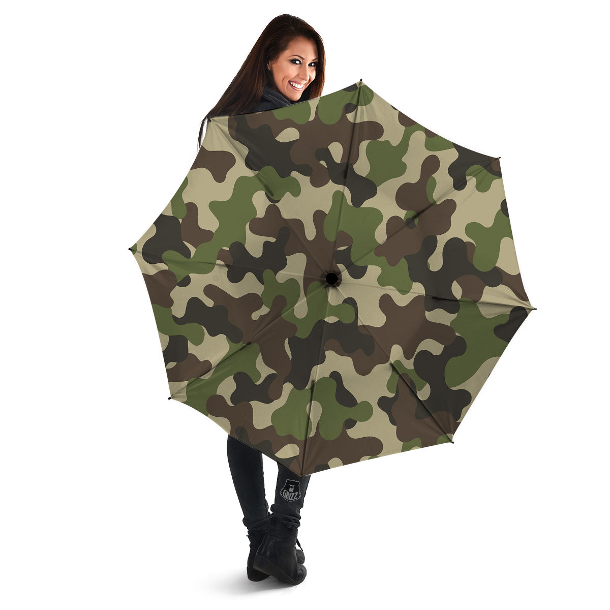 Camouflage Jungle Hunting Print Umbrella-grizzshop