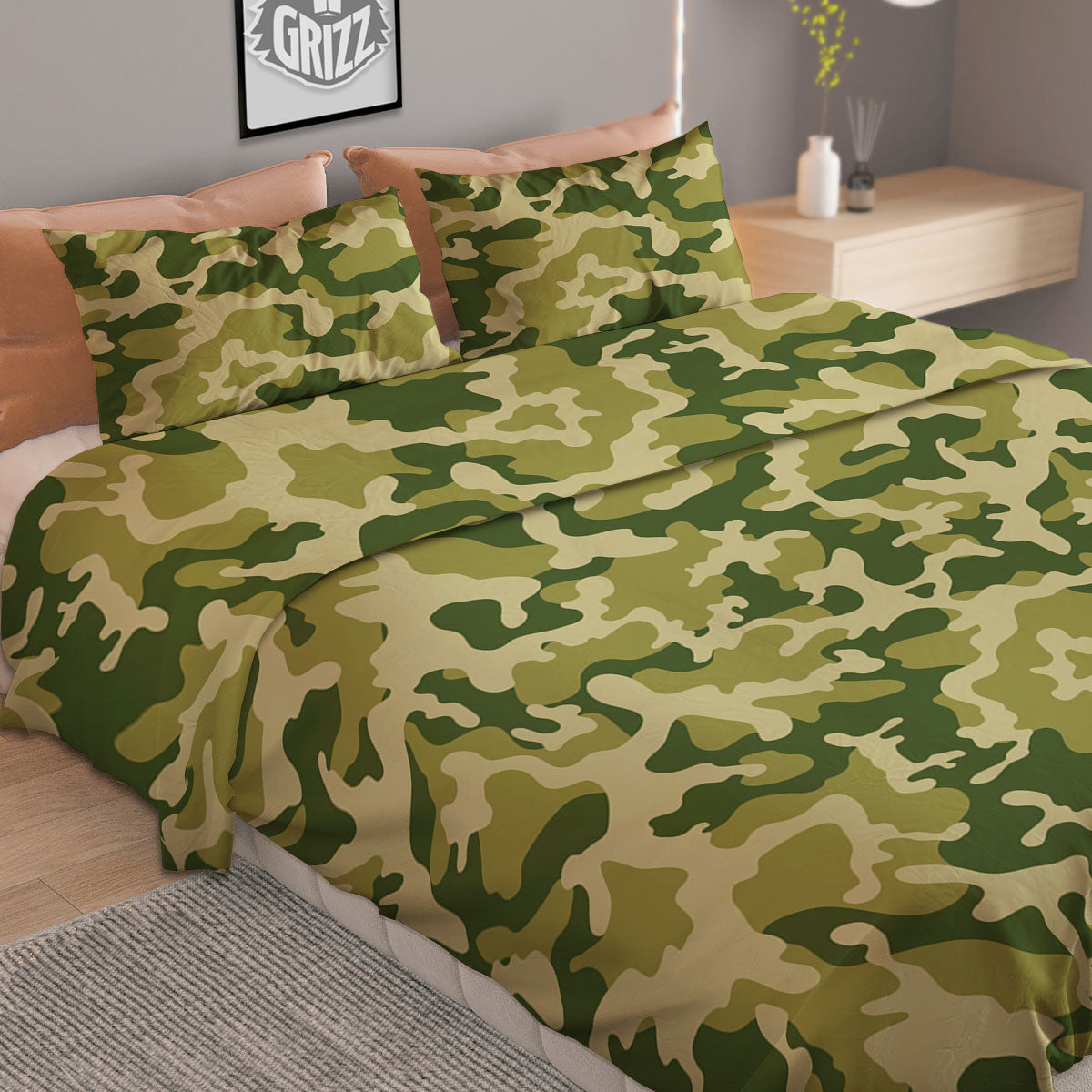 Camouflage Military Print Duvet Cover Bedding Set