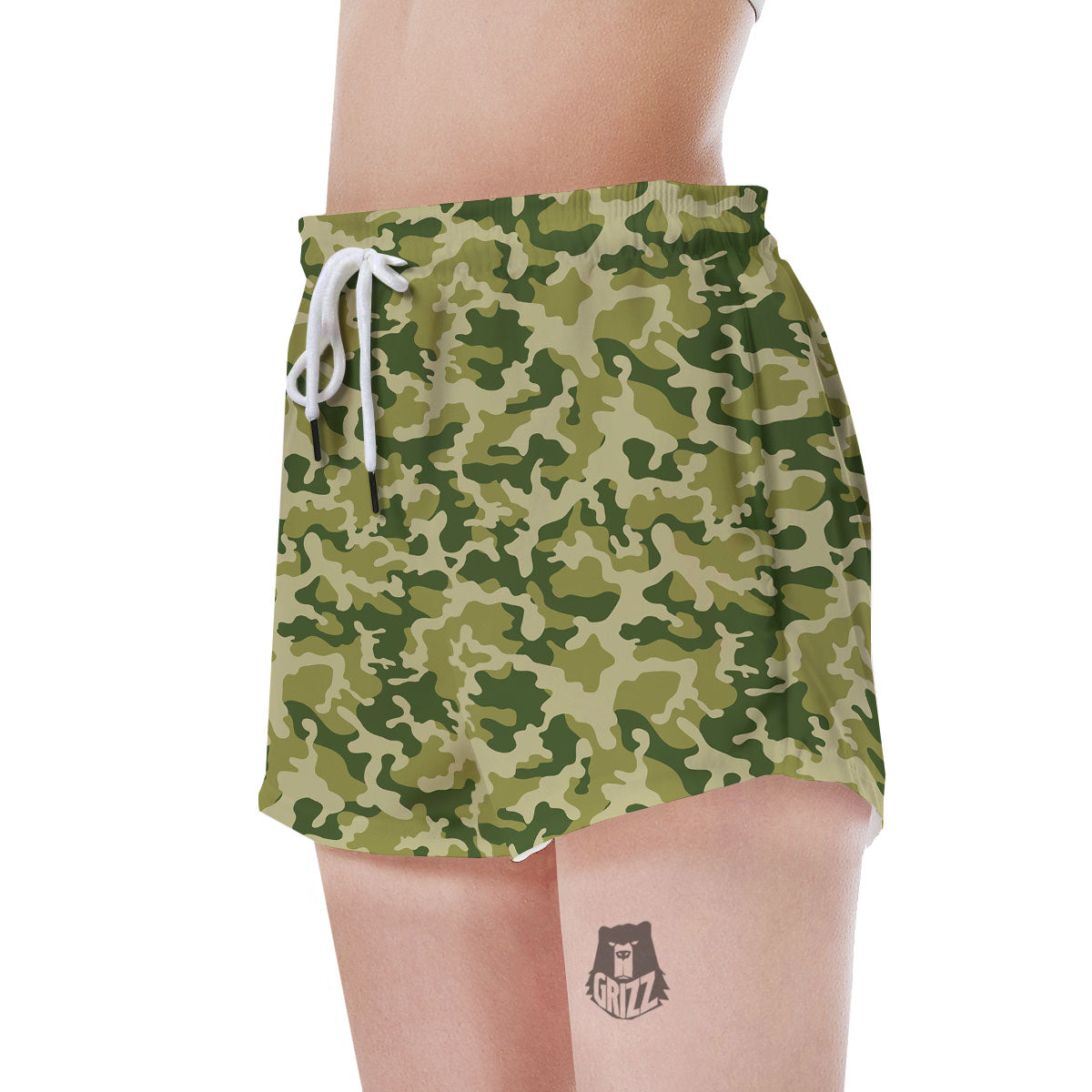 Military print sale shorts