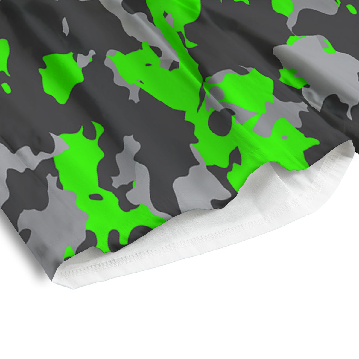 Camouflage Neon Print Men's Athletic Shorts