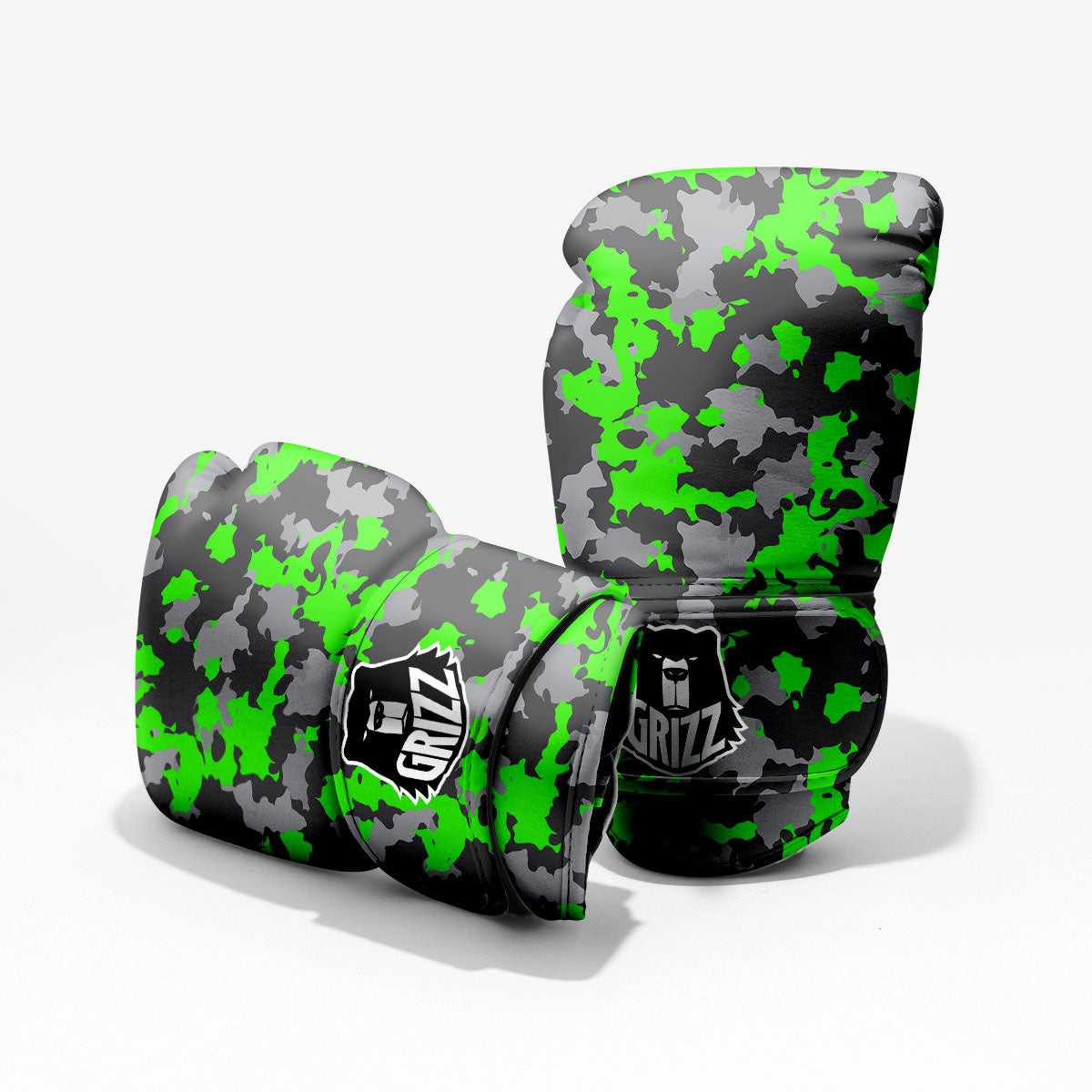 Camouflage Neon Print Pro Boxing Glove