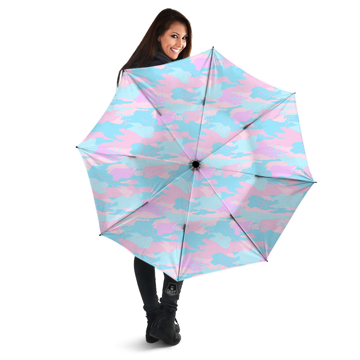Camouflage Pastel Print Umbrella-grizzshop