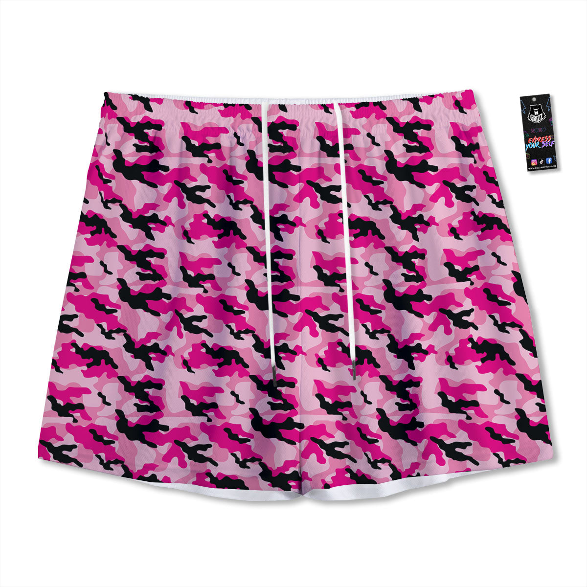 Dartboard Print Pattern Mesh Shorts