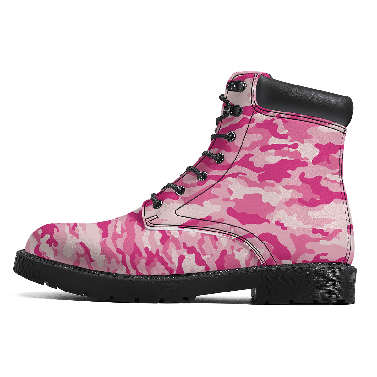 Camouflage Pink Print Pattern Boots-grizzshop