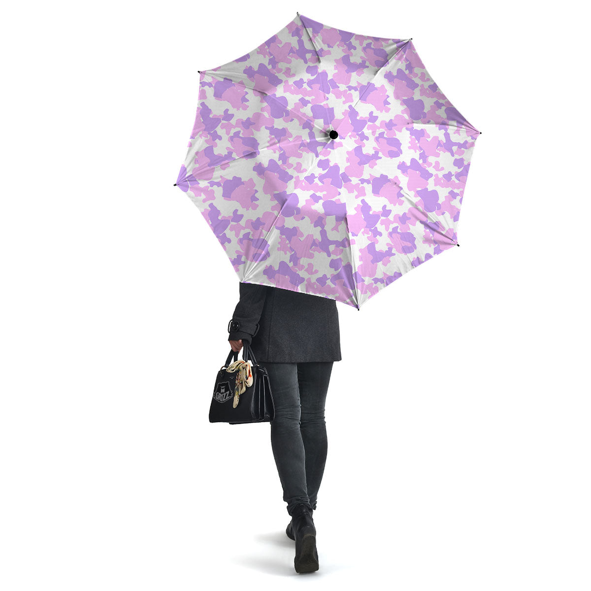 Camouflage Purple Pastel Print Umbrella-grizzshop