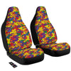 Camouflage Rainbow Print Car Seat Covers-grizzshop