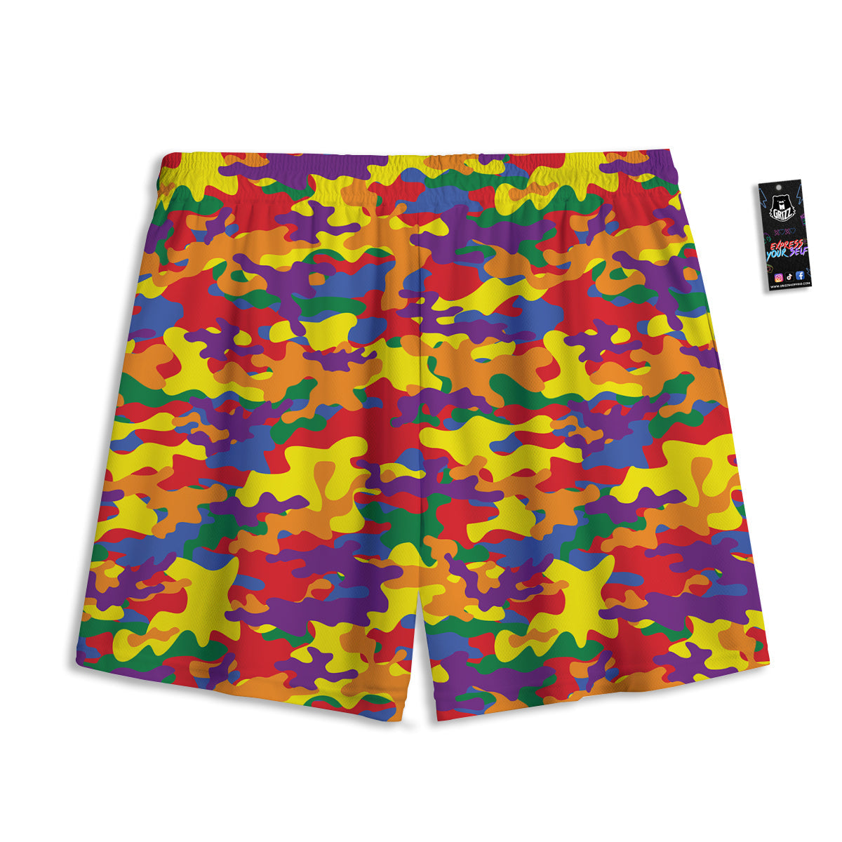 Evil Vampire Halloween Print Mesh Shorts