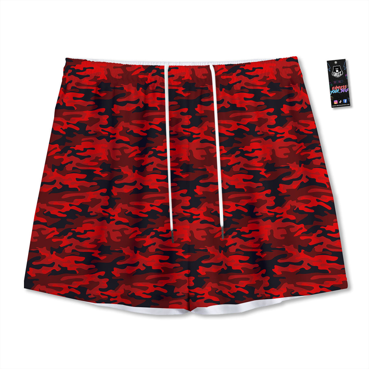 Darts Bar Lights Sign Print Mesh Shorts