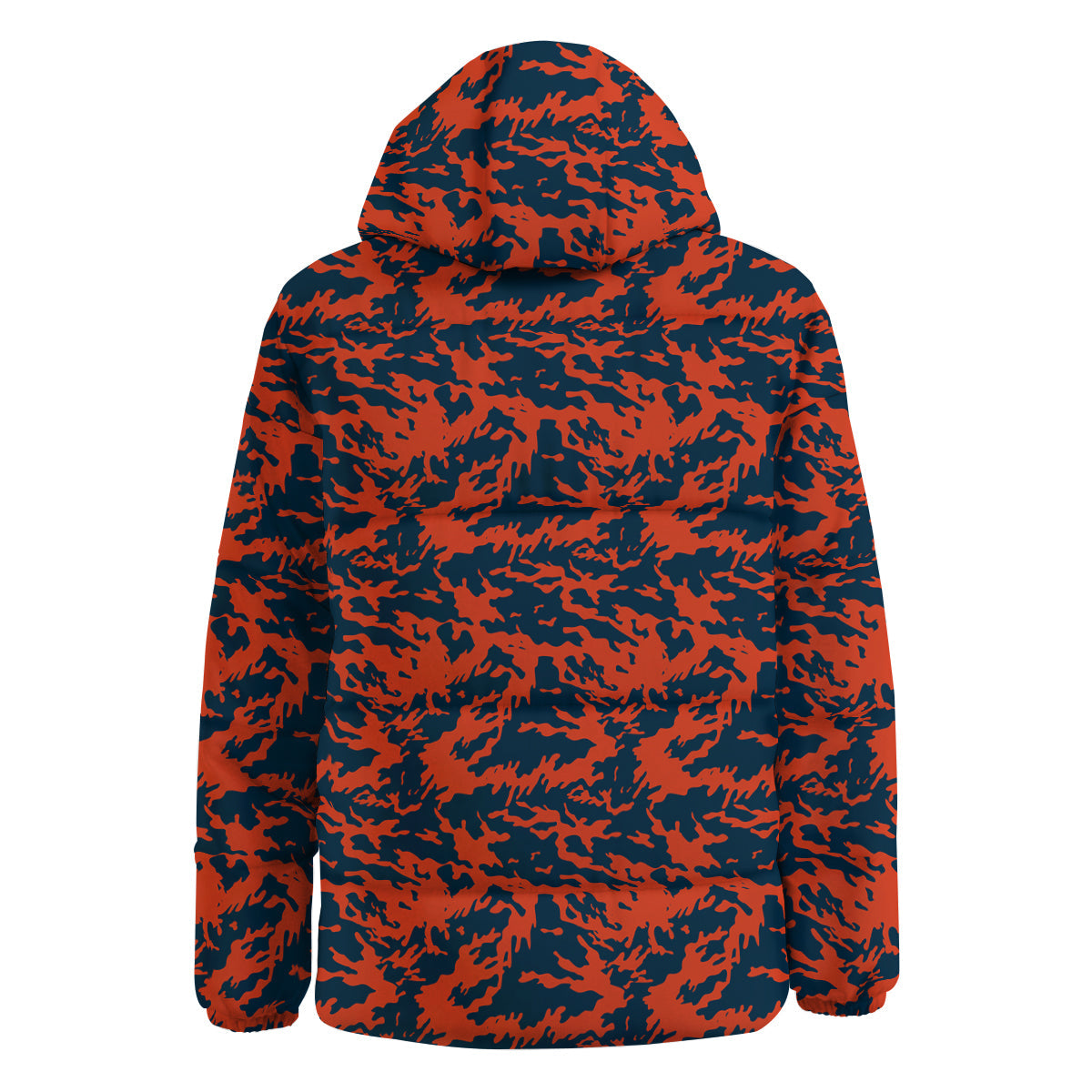 Camouflage Red Spots Print Pattern Down Jacket-grizzshop