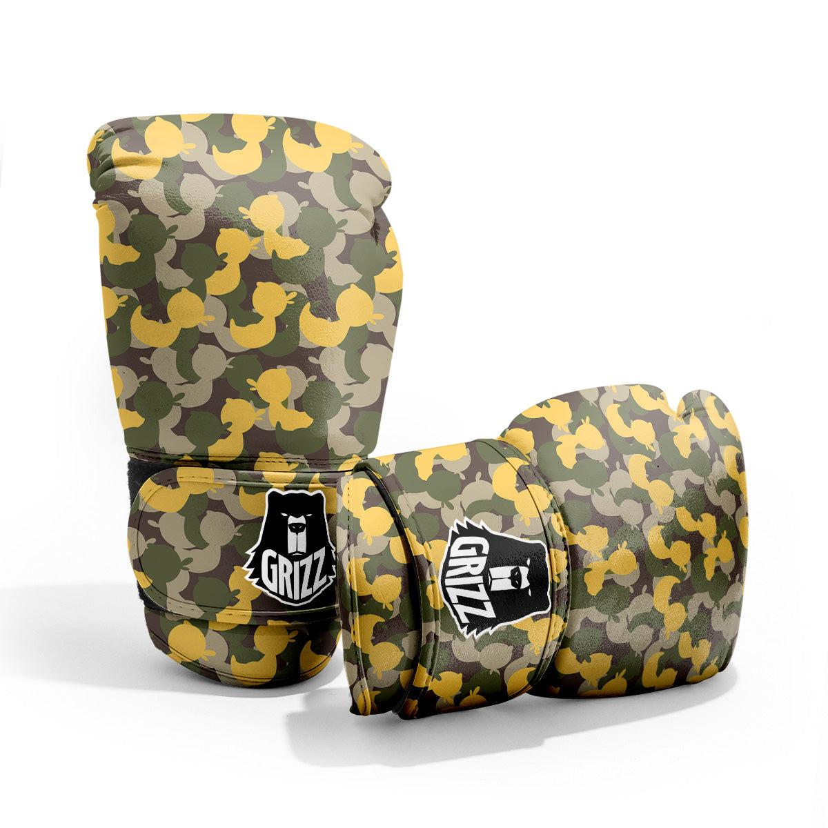 Camouflage Rubber Ducks Print Pattern Pro Boxing Glove