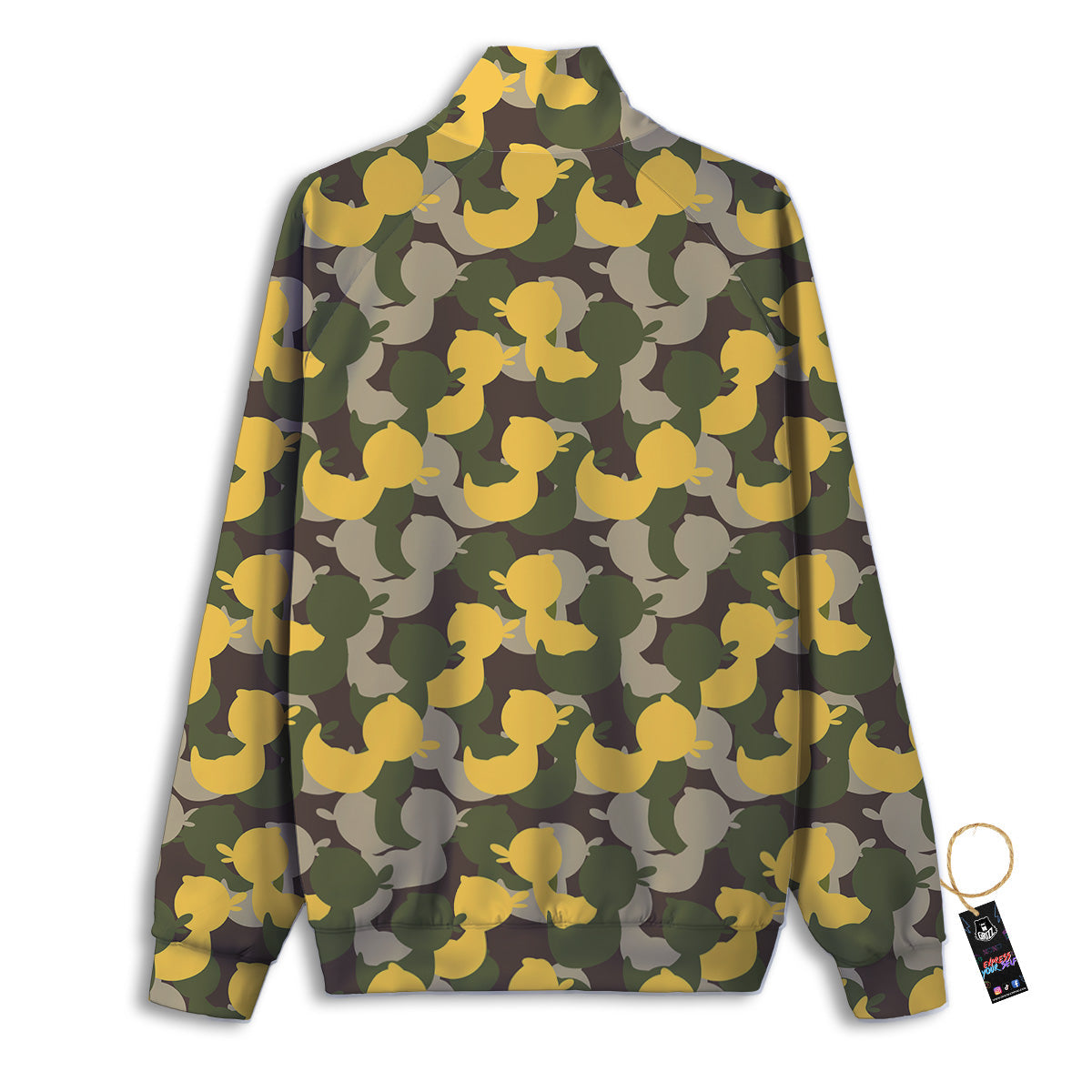 Camouflage Rubber Ducks Print Pattern Track Jacket-grizzshop