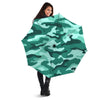 Camouflage Teal Print Umbrella-grizzshop