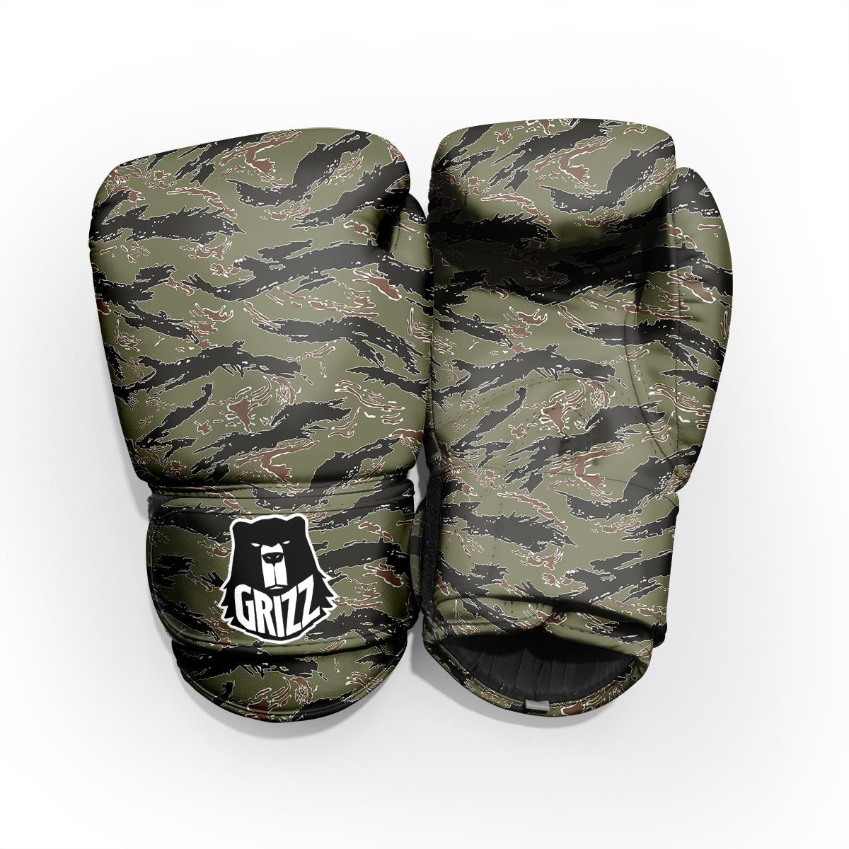 Camouflage Tiger Stripe Print Pattern Pro Boxing Glove