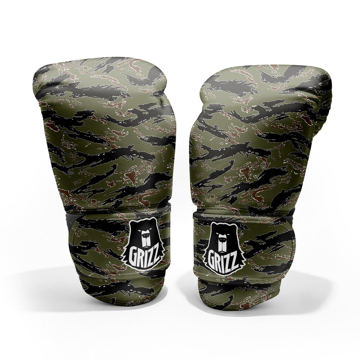 Camouflage Tiger Stripe Print Pattern Pro Boxing Glove
