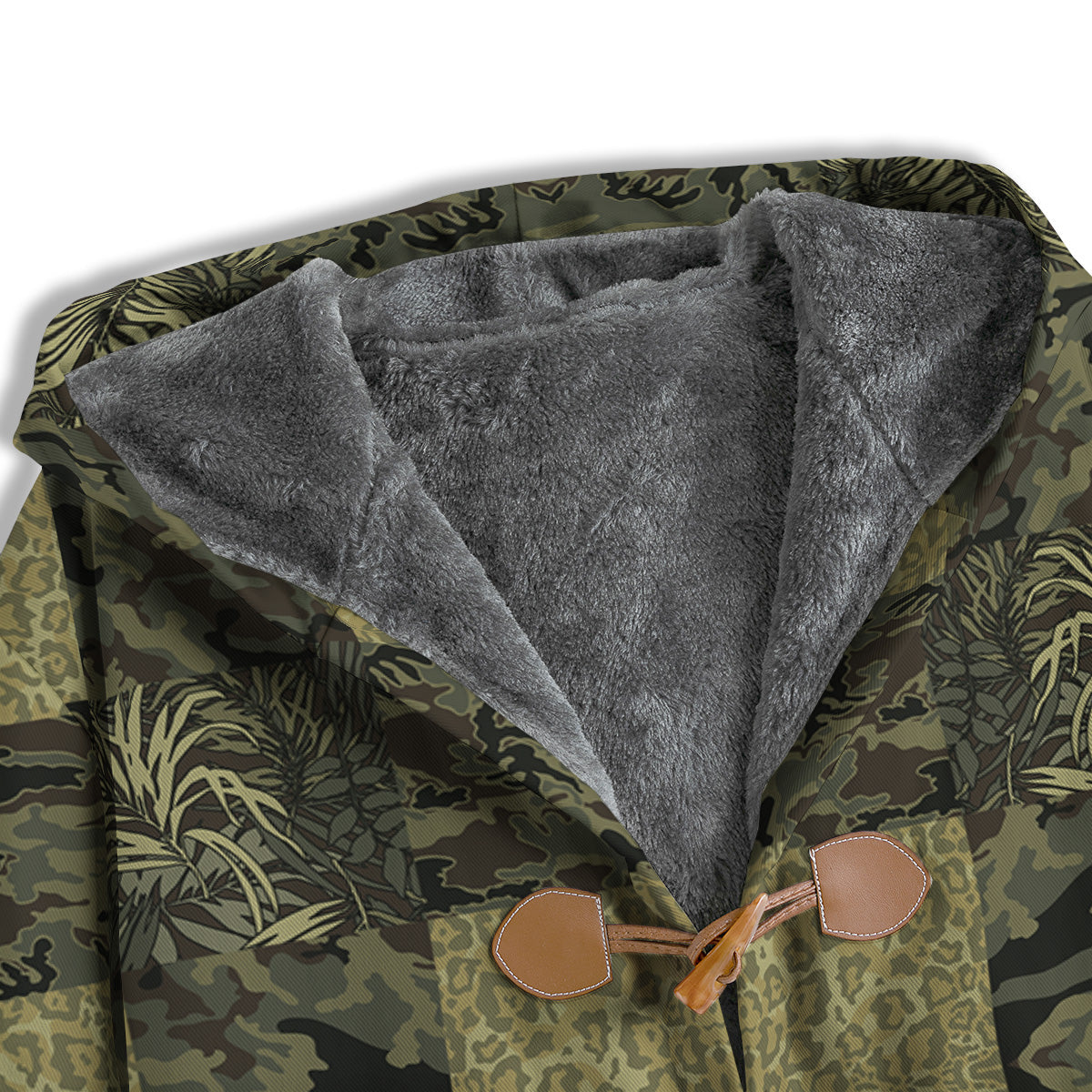 Camouflage Tropical And Leopard Print Pattern Men's Windbreaker Jacket-grizzshop