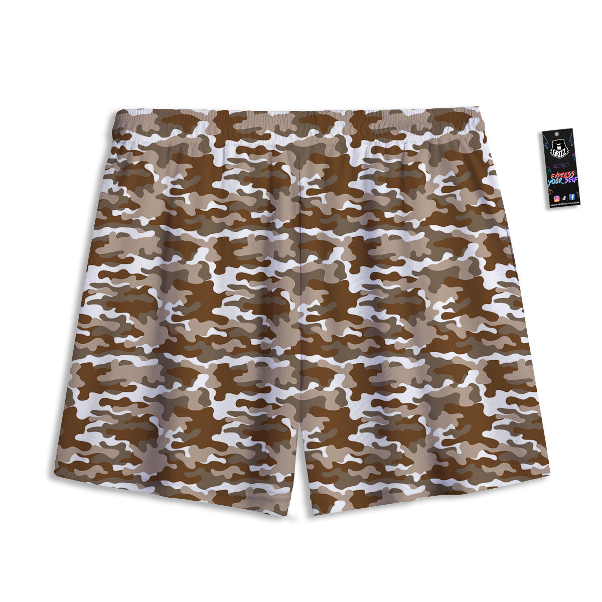 Chevron Halloween Print Pattern Mesh Shorts