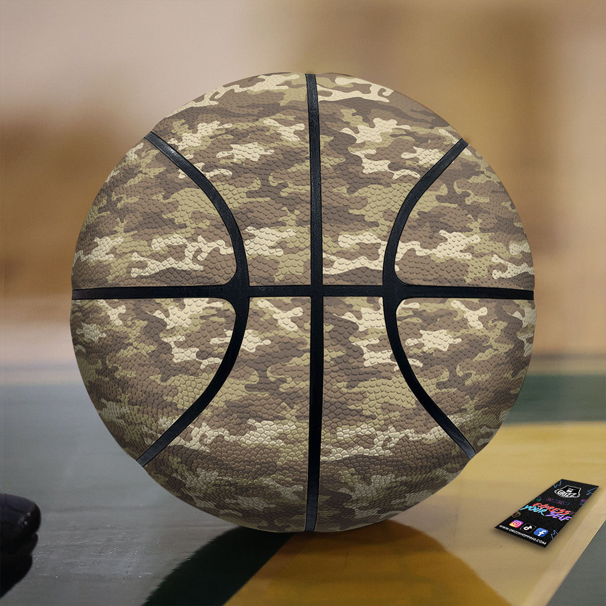 Bull Terrier Laurel Green Print Pattern Basketball