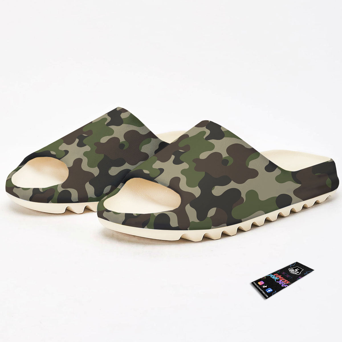 Camouflage Jungle Hunting Print Sandals-grizzshop