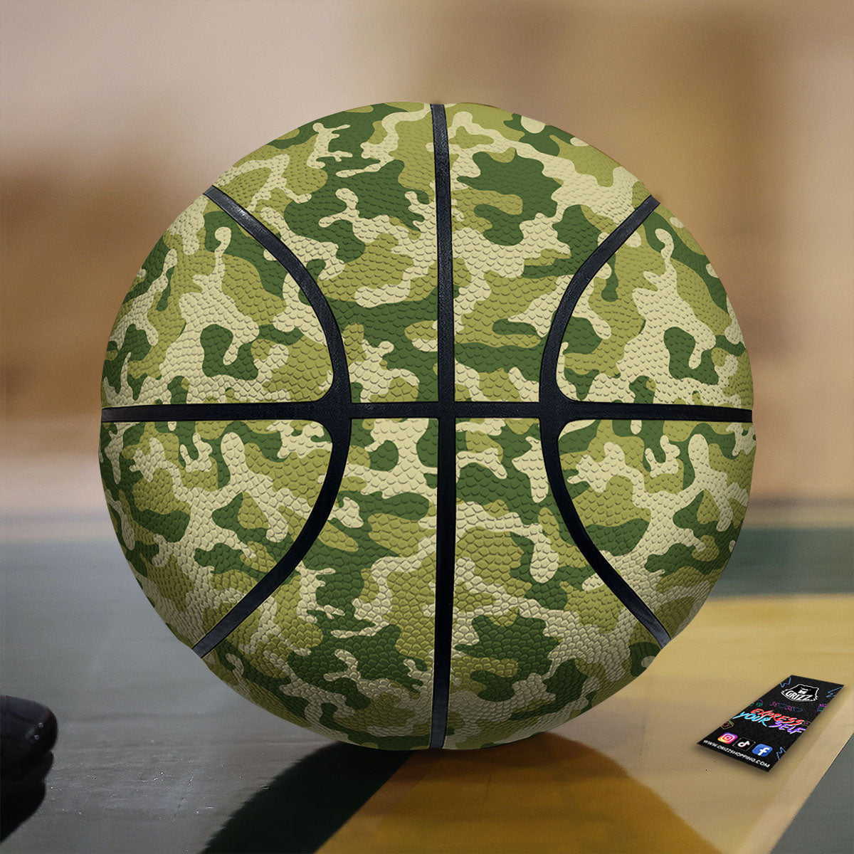 Camouflage Military Print Basketball