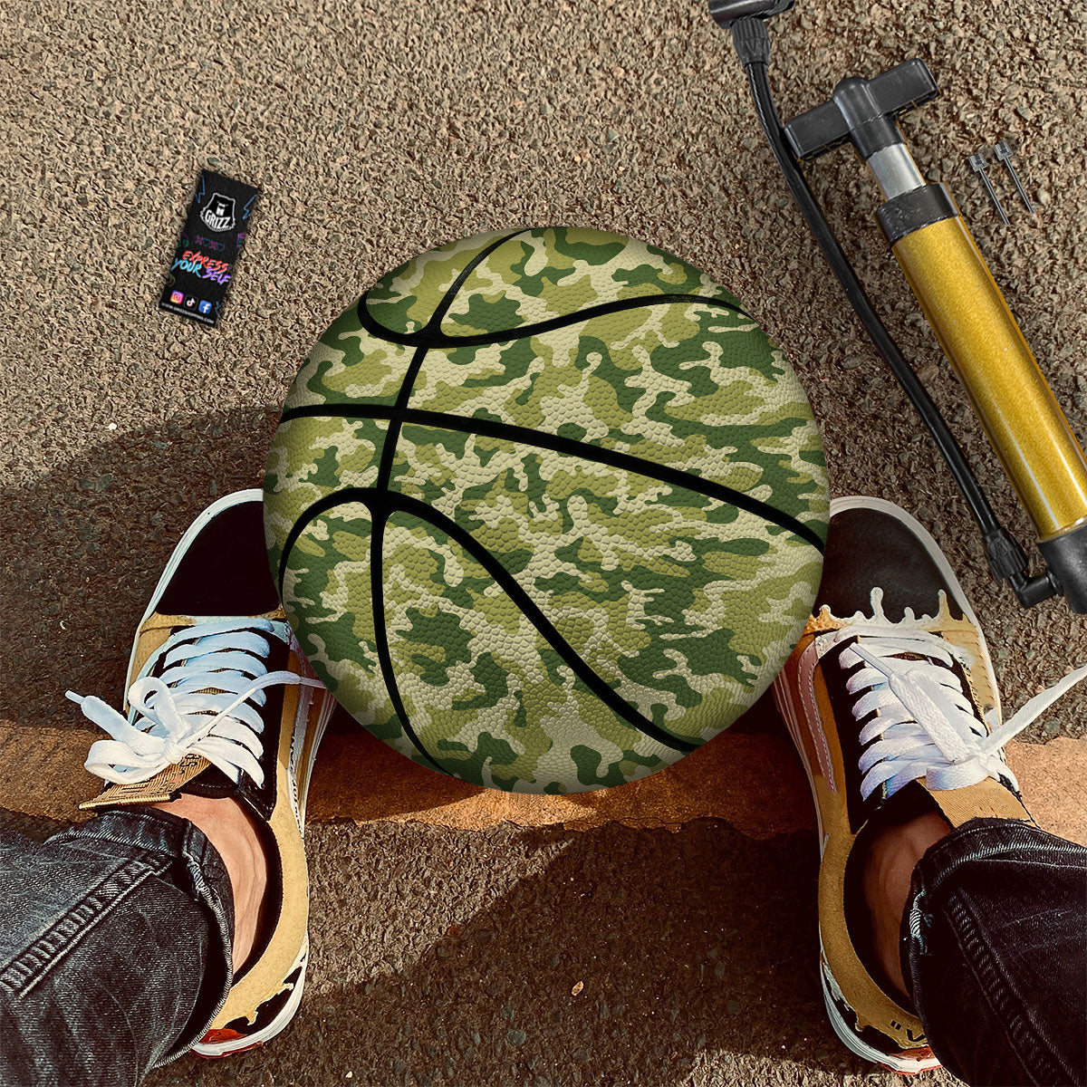 Camouflage Military Print Basketball