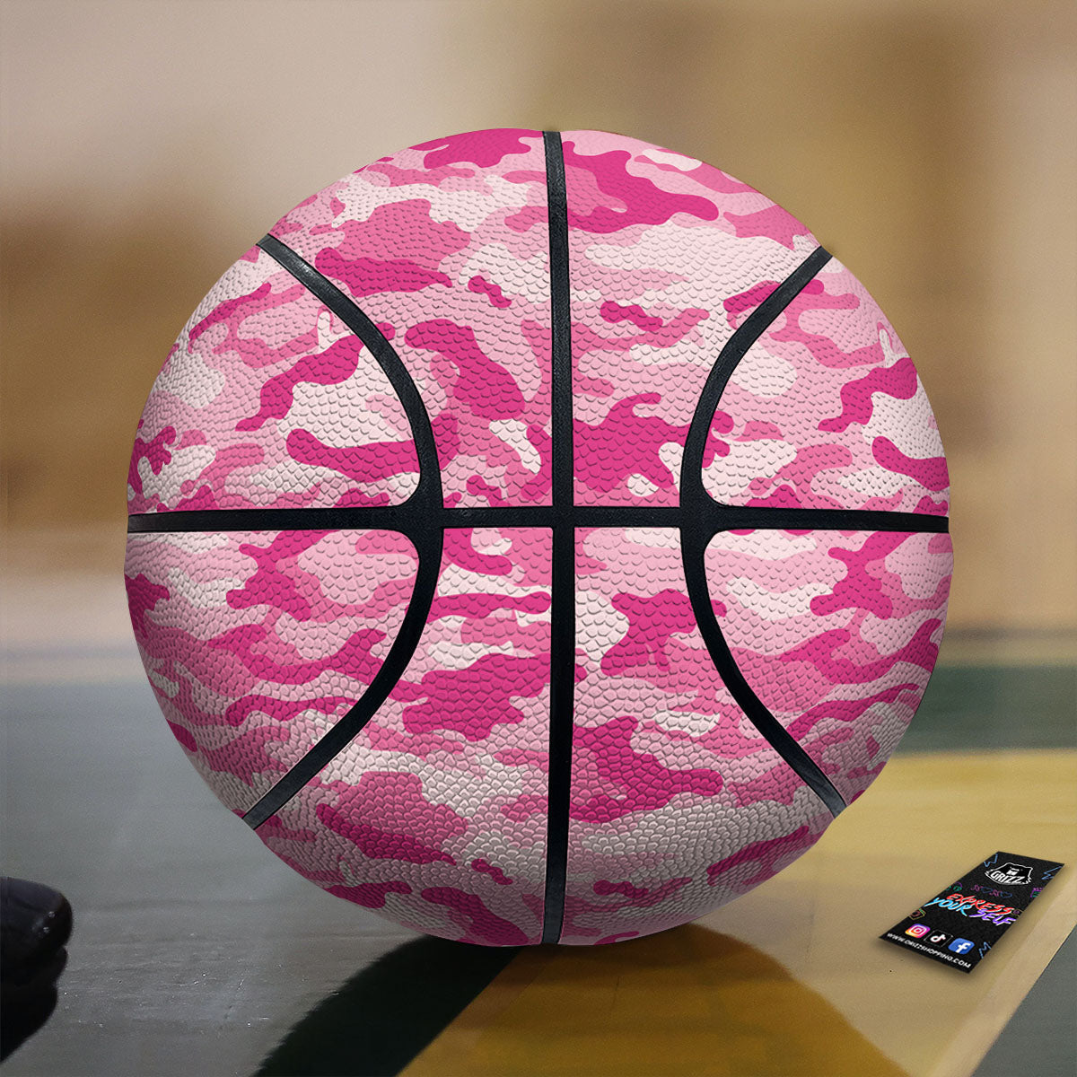 Camouflage Pink Print Pattern Basketball