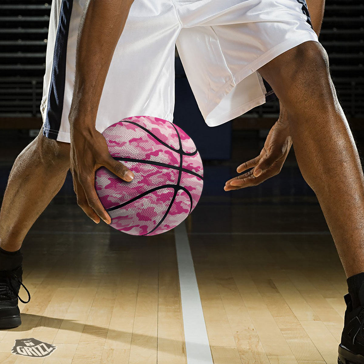 Camouflage Pink Print Pattern Basketball