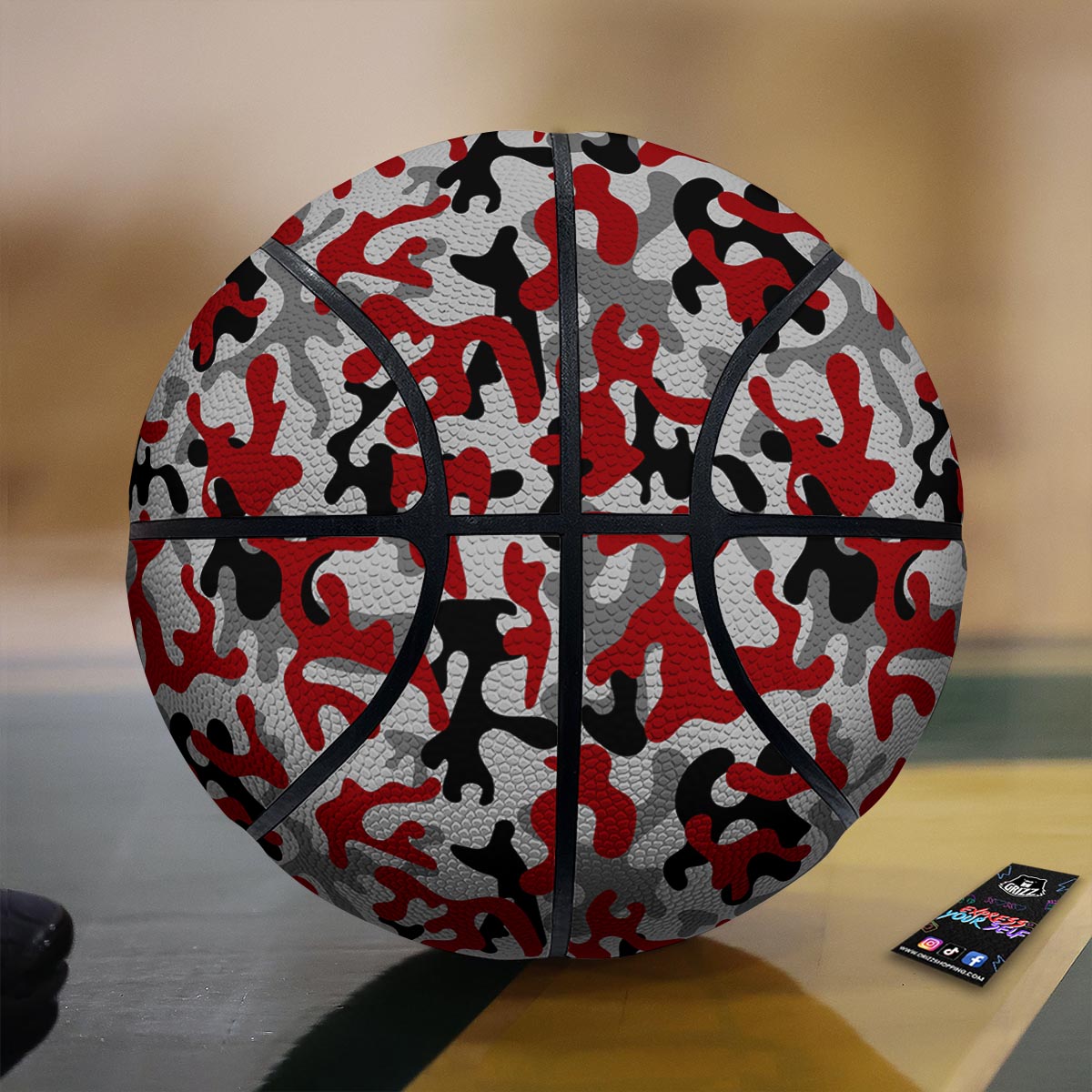 Buddha Statue Vintage Print Basketball