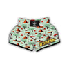 Camper Pattern Print Muay Thai Boxing Shorts-grizzshop