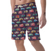 Camper Van Pattern Print Men's Shorts-grizzshop