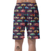 Camper Van Pattern Print Men's Shorts-grizzshop