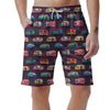 Camper Van Pattern Print Men's Shorts-grizzshop