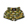 Camper Van Print Pattern Muay Thai Boxing Shorts-grizzshop