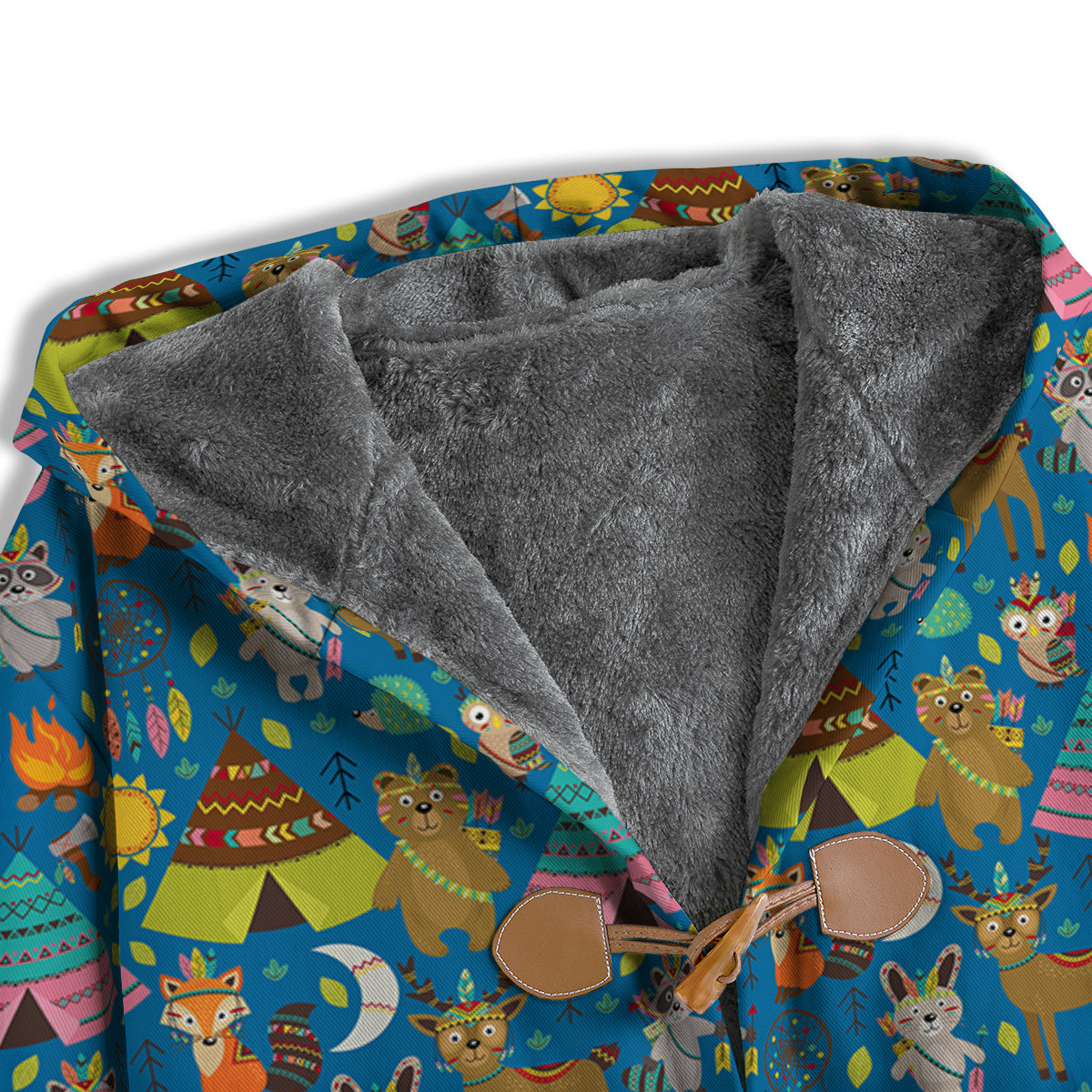 Camping Animal Print Pattern Men's Windbreaker Jacket-grizzshop