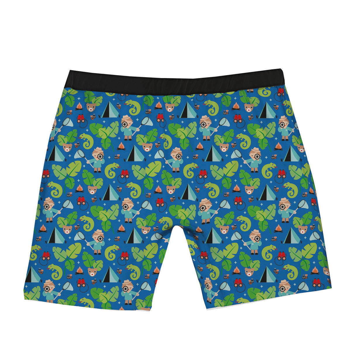 Camping Cute Print Pattern Boxer Briefs-grizzshop