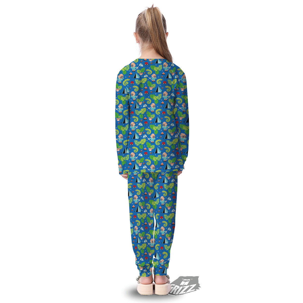 Camping Cute Print Pattern Kid's Pajamas-grizzshop