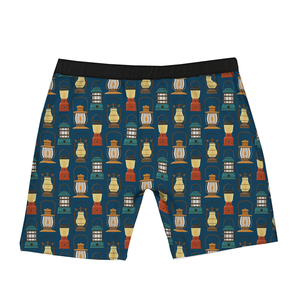 Camping Lantern Vintage Print Pattern Boxer Briefs-grizzshop