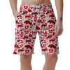 Canada Love Pattern Print Men's Shorts-grizzshop