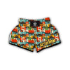 Canada Pattern Print Muay Thai Boxing Shorts-grizzshop