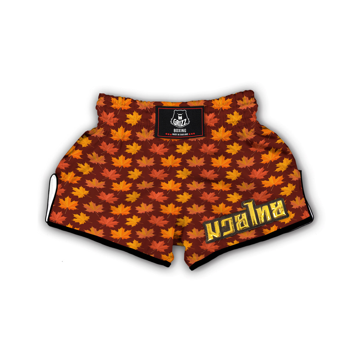 Canada Print Pattern Muay Thai Boxing Shorts-grizzshop