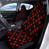 Canadian Maple Leaf Red And Black Print Car Seat Covers-grizzshop