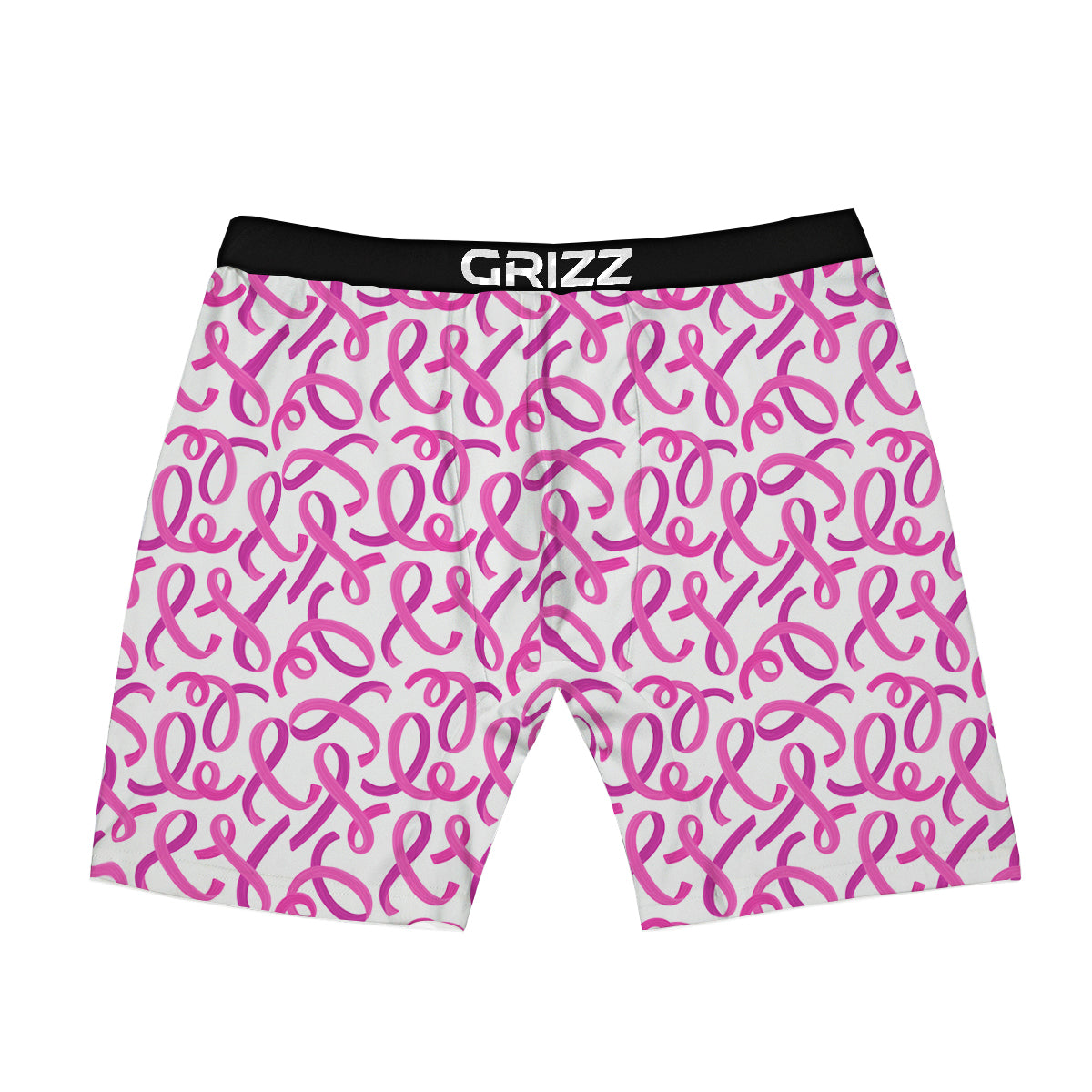 Cancer Awareness Print Pattern Boxer Briefs-grizzshop