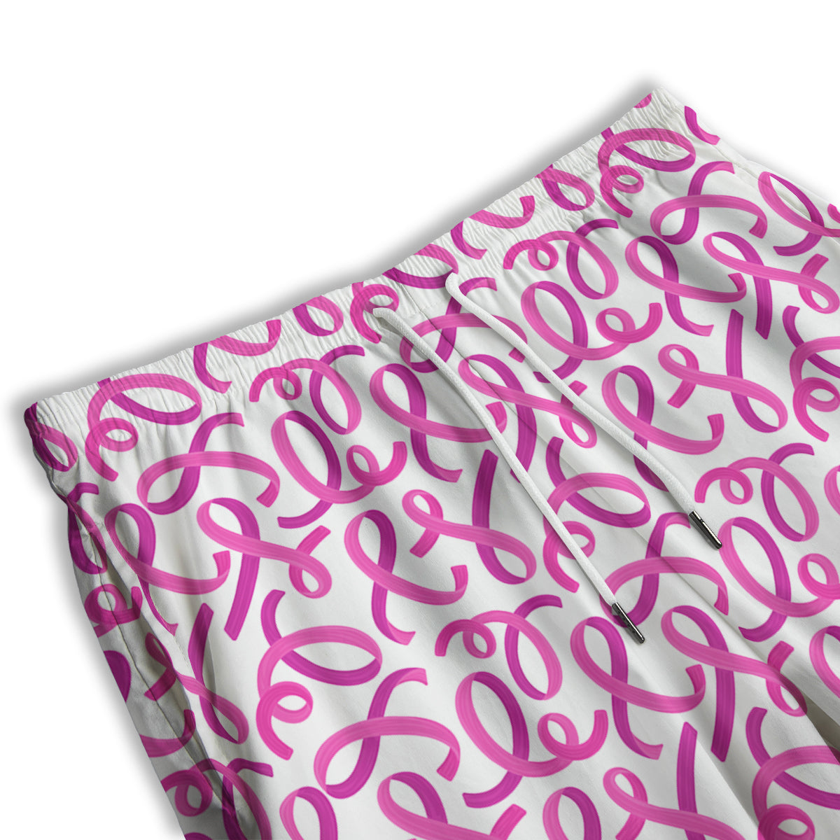 Cancer Awareness Print Pattern Men's Athletic Shorts