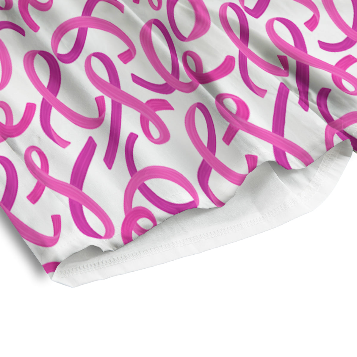 Cancer Awareness Print Pattern Men's Athletic Shorts