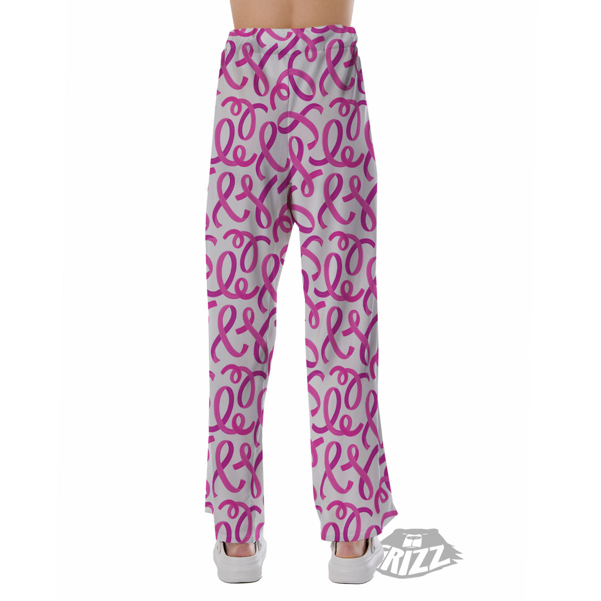 Cancer Awareness Print Pattern Pajama Pants-grizzshop
