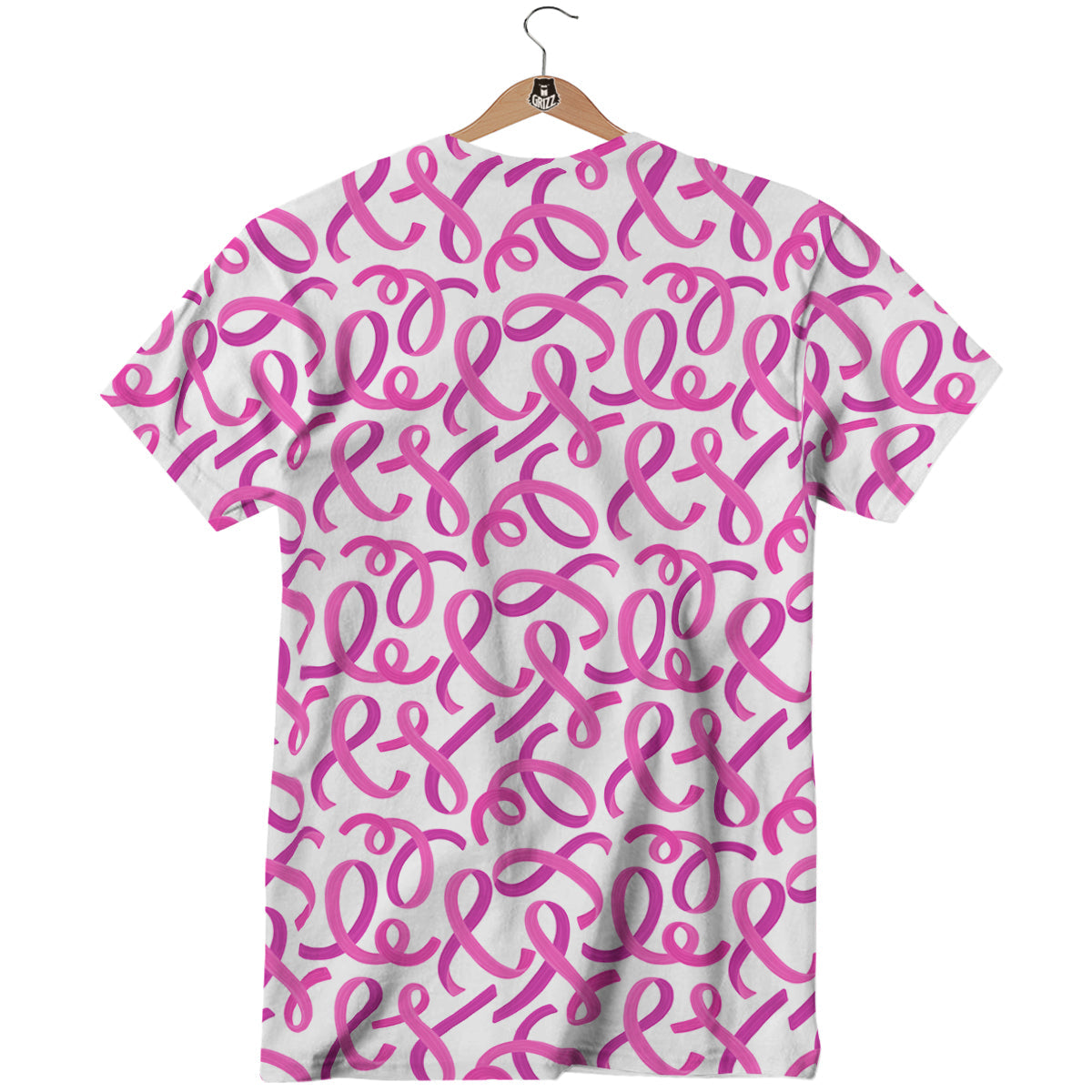 Cancer Awareness Print Pattern T-Shirt-grizzshop