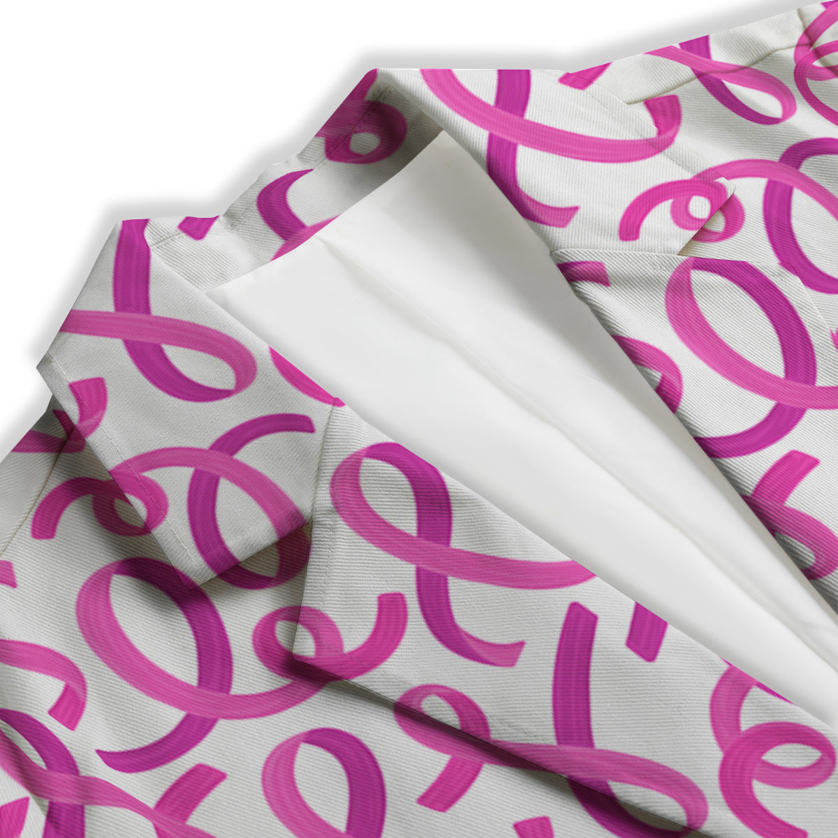Cancer Awareness Print Pattern Women's Blazer-grizzshop