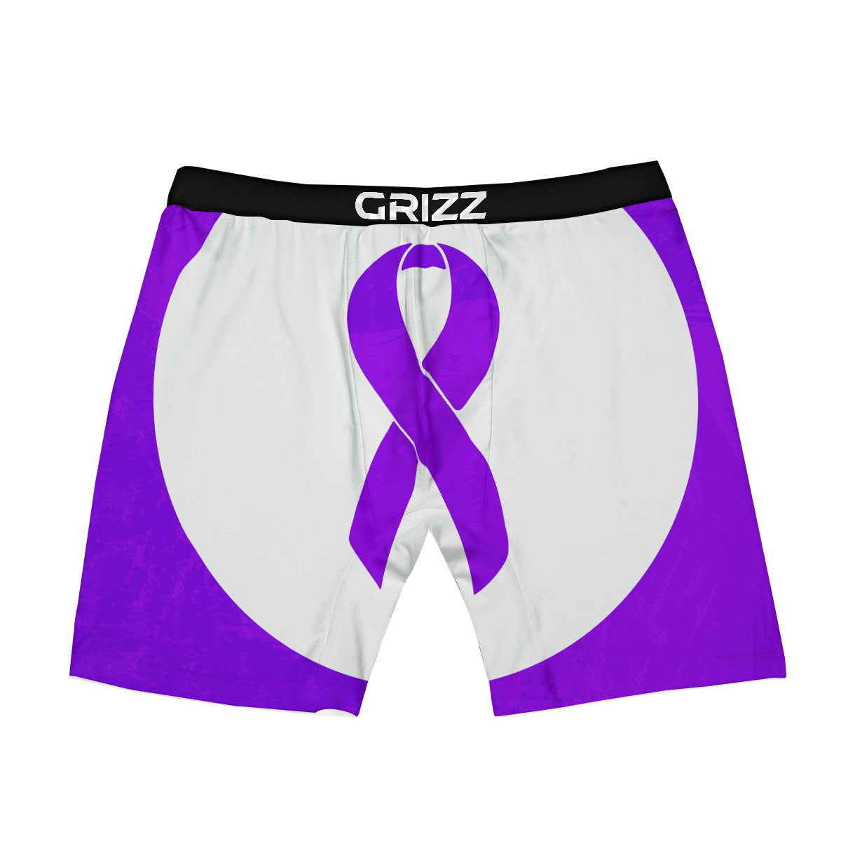 Cancer Awareness Ribbon Purple Print Boxer Briefs-grizzshop
