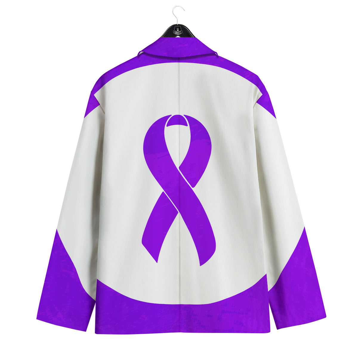 Cancer Awareness Ribbon Purple Print Men's Sport Coat-grizzshop