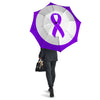 Cancer Awareness Ribbon Purple Print Umbrella-grizzshop